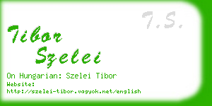 tibor szelei business card